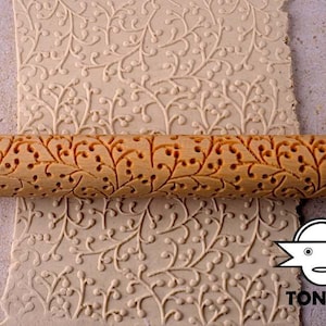 HAND ROLLER, Roller, Texture, Endless, Clay, Structure, Polymer, Pottery, Fimo, Relief, Wood