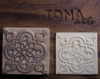 Kleistempel, textuurstempel, stempel, keramische aardewerk textuurstempel