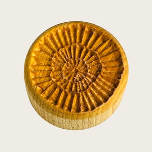 Round clay stamp structures ceramic pottery jewelry SUN ornament