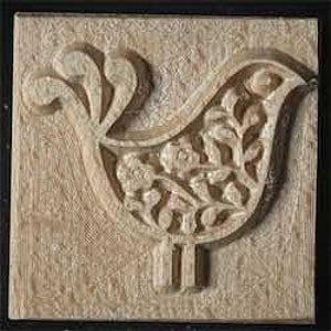 stempel, klei, keramiek, reliëf, hout, reliëf, vogel, Noords, Dala