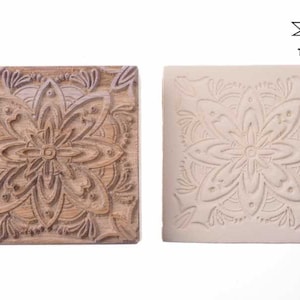 TALAVERA, TILES, Clay stamps, Structure stamps, Stamps, POTTERY, Mexico, floral