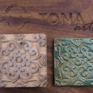 Clay stamp, structure stamp, stamp, , ceramic pottery texture stamp