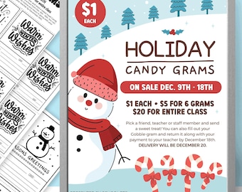 Boo Grams Editable Halloween Candy Grams Printable Boo Grams for ASB