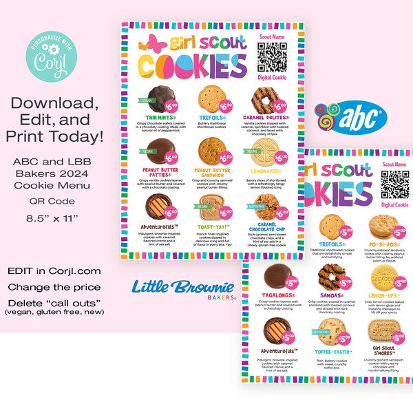 2024 Girl Scout Cookie Order Form - Etsy