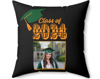 Custom Graduation Pillow Personalize Pillow School Graduation Bedroom Decor Custom Graduation Memory Pillow Gift for Him Custom Gift for Her