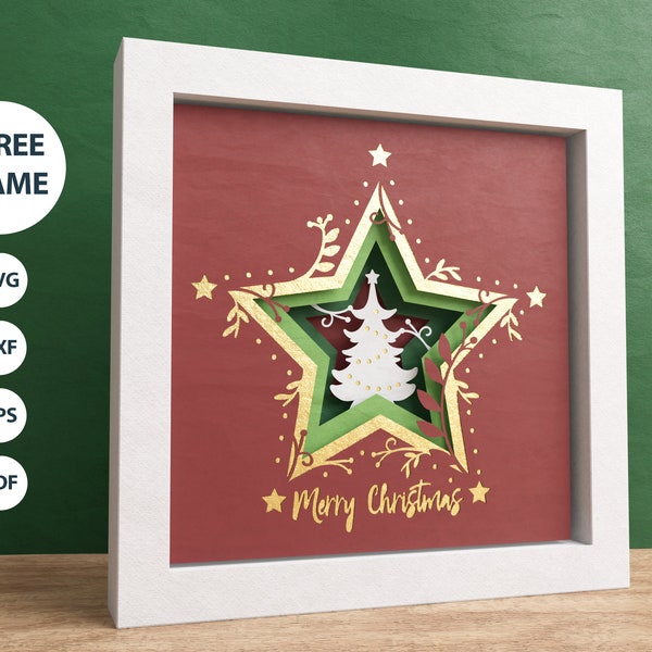 Christmas Tree 3d Svg with Easy Instructions, Merry Christmas Svg, Files For Cricut and Silhouette