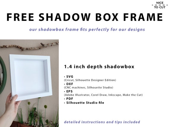 3D Deer Shadow Box, Valentines Day Shadow Box, Wedding Romantic - Main Image