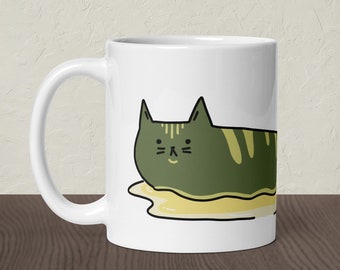 スラッグキャットコーヒーマグ – 猫好きへの面白いギフト