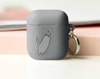 AirPods Case - Cat Stretching Showing Butthole | Protective AirPods Case | Cute AirPods Case | AirPods Pro Case | Cat AirPods Case
