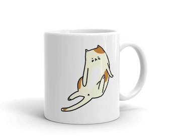 Taza de café divertida con temática de aseo de gatos: una taza de té novedosa, un regalo para los amantes de los gatos.