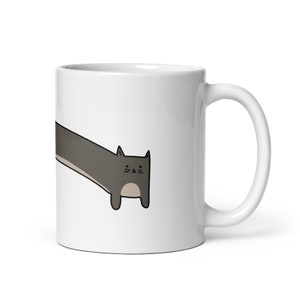 Long Arched Butthole Cat Mug