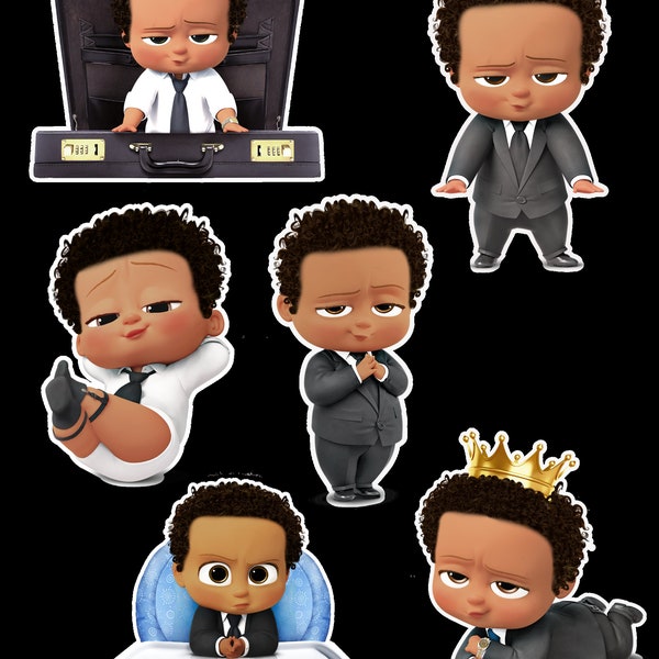 Boss Baby Afro Boy Clipart Png Bundle Digital Download Boss Baby Afro Birthday, Girl Boss Baby Bundle Digital Download