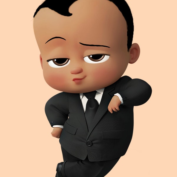 Boss Baby Boy Black Hair, Boss Baby Birthday png, Boss Baby png, Boss Baby Clipart, Baby 1st birthday boss baby digital download