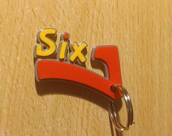 Six7 Anhänger - Das ultimative Meme-Gadget für Kids & Teens als Rucksack-Tag oder Schlüsselanhänger