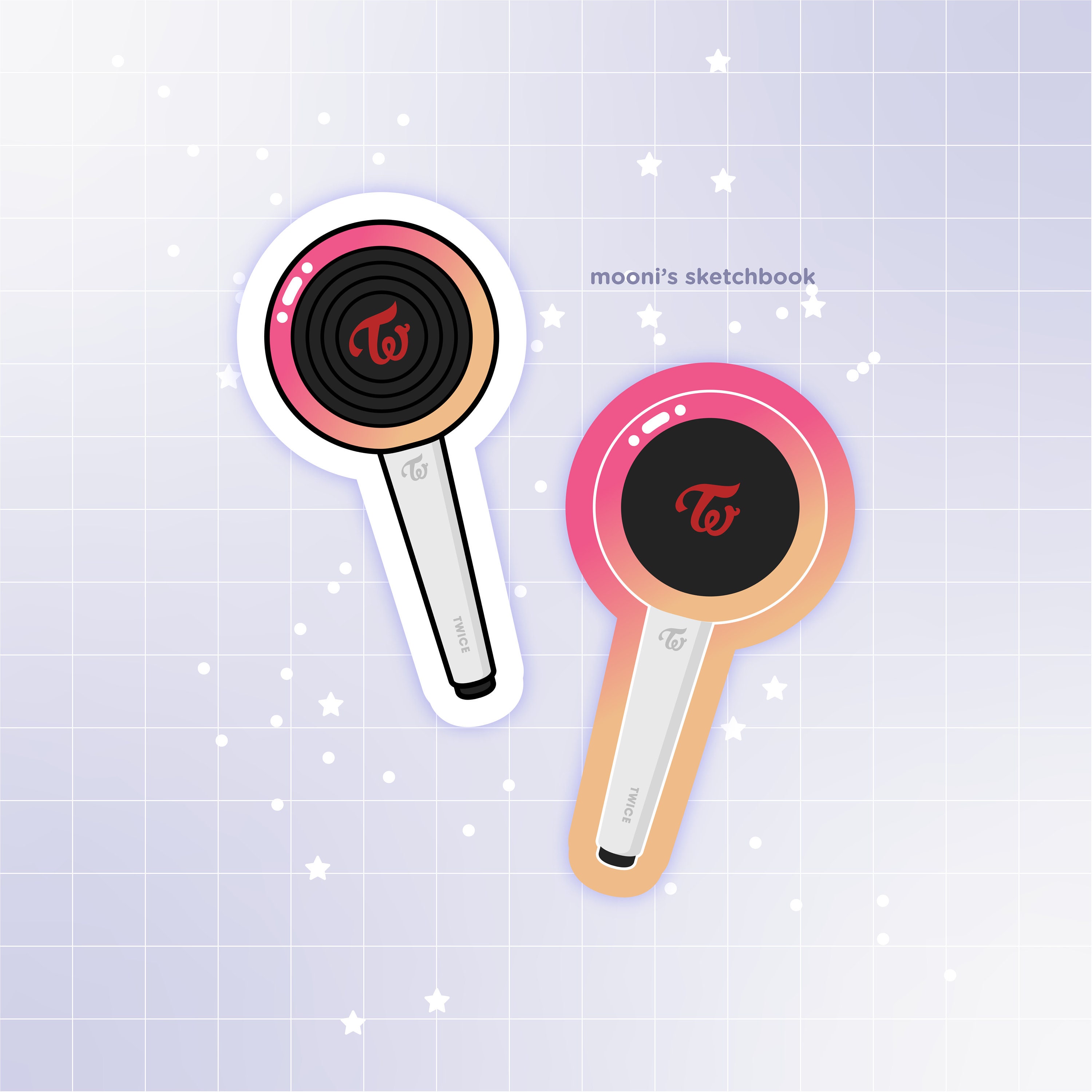 TWICE CANDY BONG Z VER2 Fans Concert Light Stick Wand Hand Lollipop LED Lamp