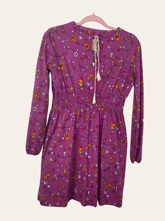 The Red Eye’s 1960’s Floral Multicolor and purple… - image 1