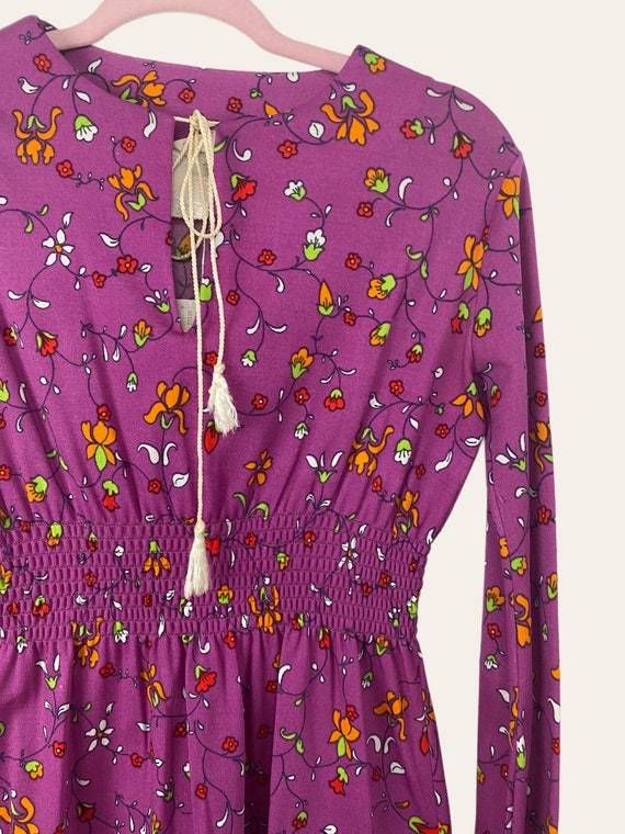 The Red Eye’s 1960’s Floral Multicolor and purple… - image 6