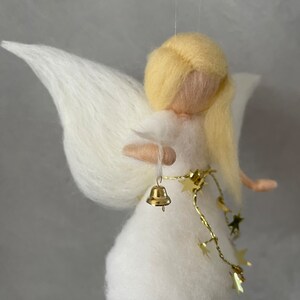Guardian angel Christmas angel felt fairy elf needle felted image 4