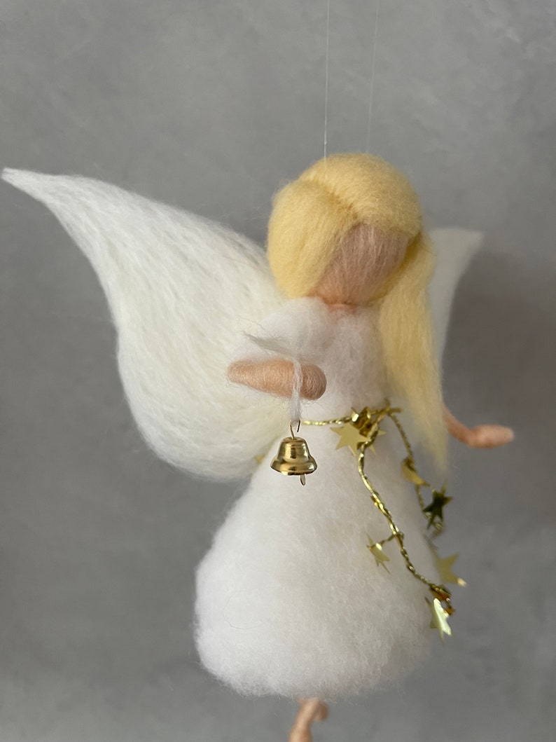 Guardian angel Christmas angel felt fairy elf needle felted image 4