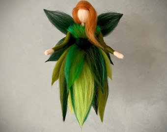 Waldfee Elfe Engel FilzFee gefilzt aus Märchenwolle