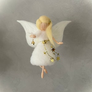 Guardian angel Christmas angel felt fairy elf needle felted image 1