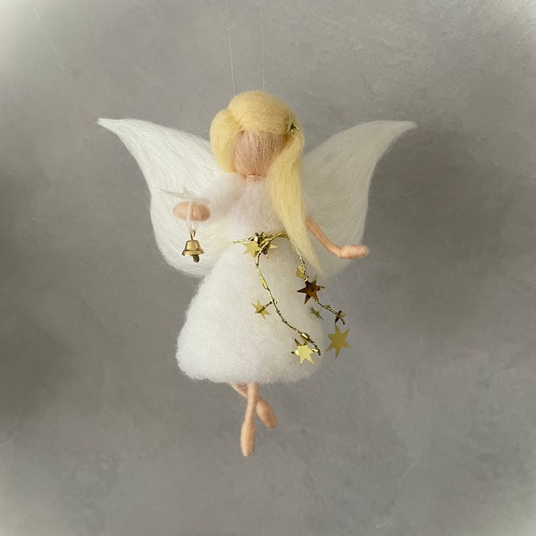 Guardian angel Christmas angel felt fairy elf needle felted