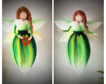 Felt fairy snowdrop fairy elf angel felted Mother's Day gift thank you