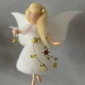 Guardian angel Christmas angel felt fairy elf needle felted image 2