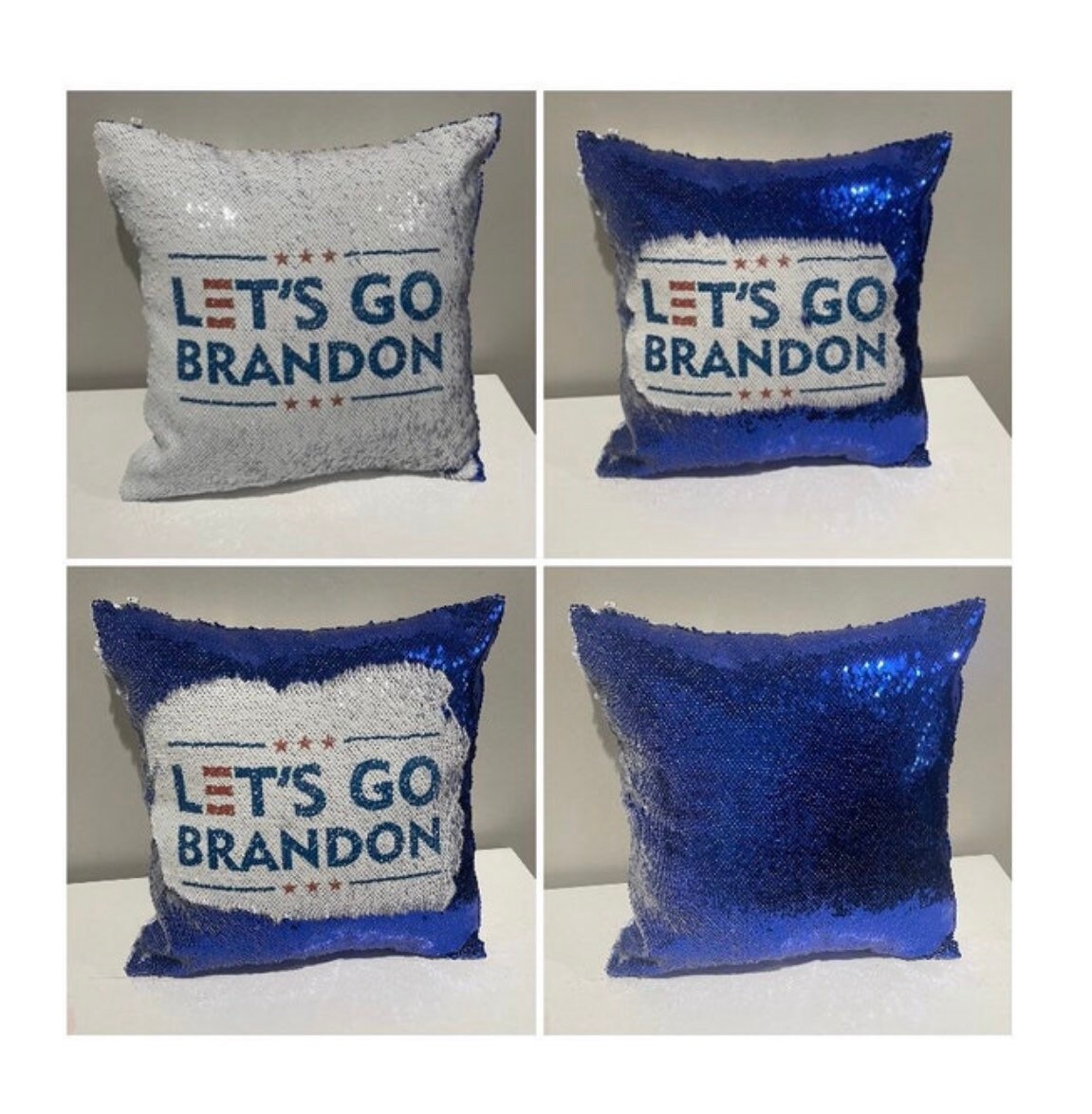 sequin throw pillow