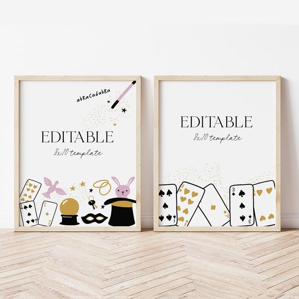 Magic Party Signs - Etsy