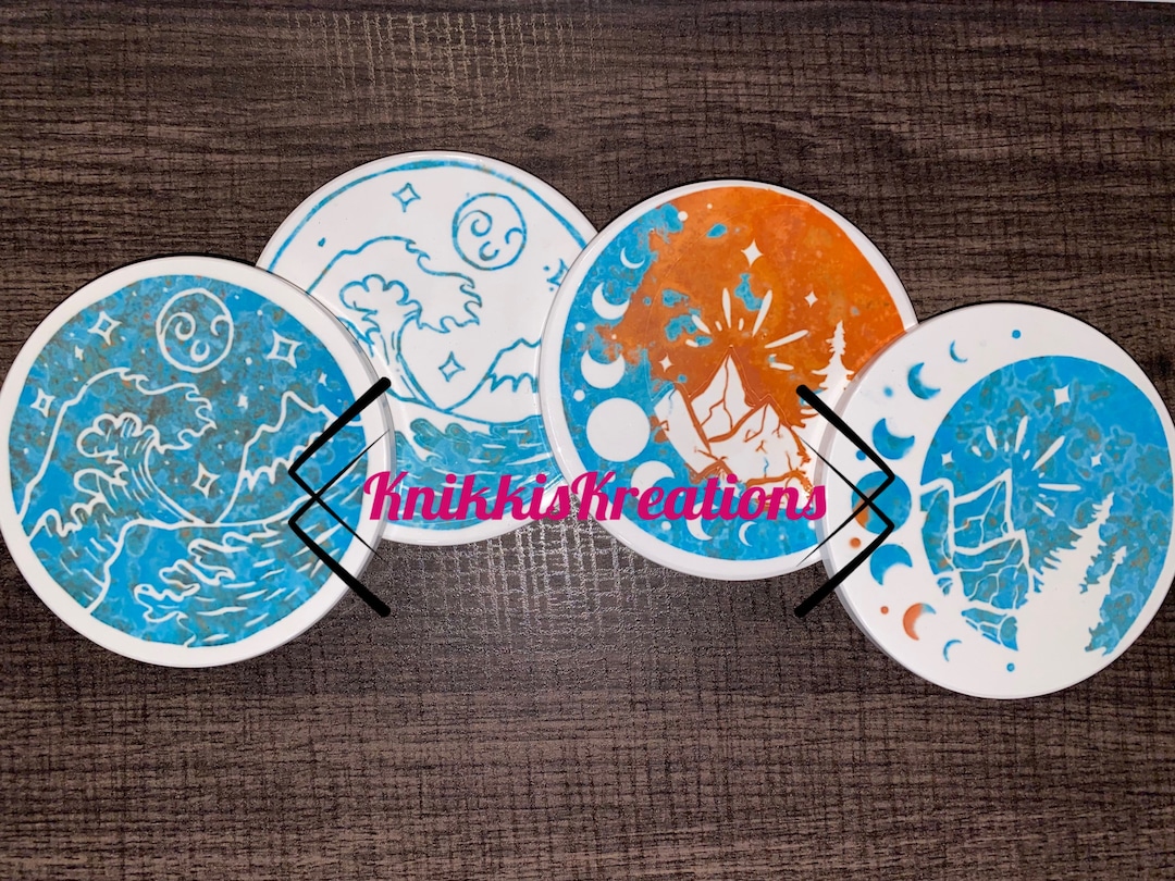 Custom Ceramic Coasters Infusible Ink Etsy