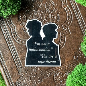 Andreil silhouette sticker | The foxhole court | all for the game sticker | aftg fanart | Neil Josten | Andrew Minyard | Andreil quote