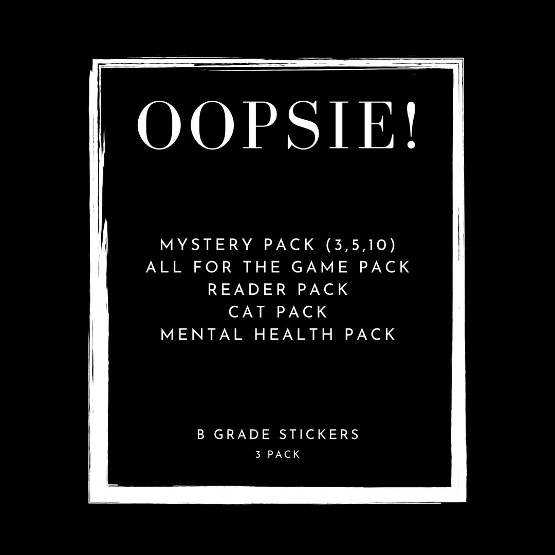 Level B Sticker B Grade Sticker Pack Mystery Sticker Pack Reader Stickers Mental Health ...