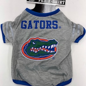 Florida Gators Dog T Shirt-University of Florida Soft Sports Shirt for Pets-Small, Medium, and Large