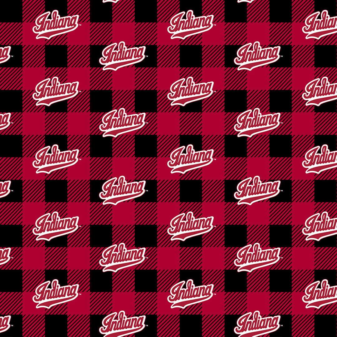 Louisville Buffalo Check Collegiate Fleece Fabric