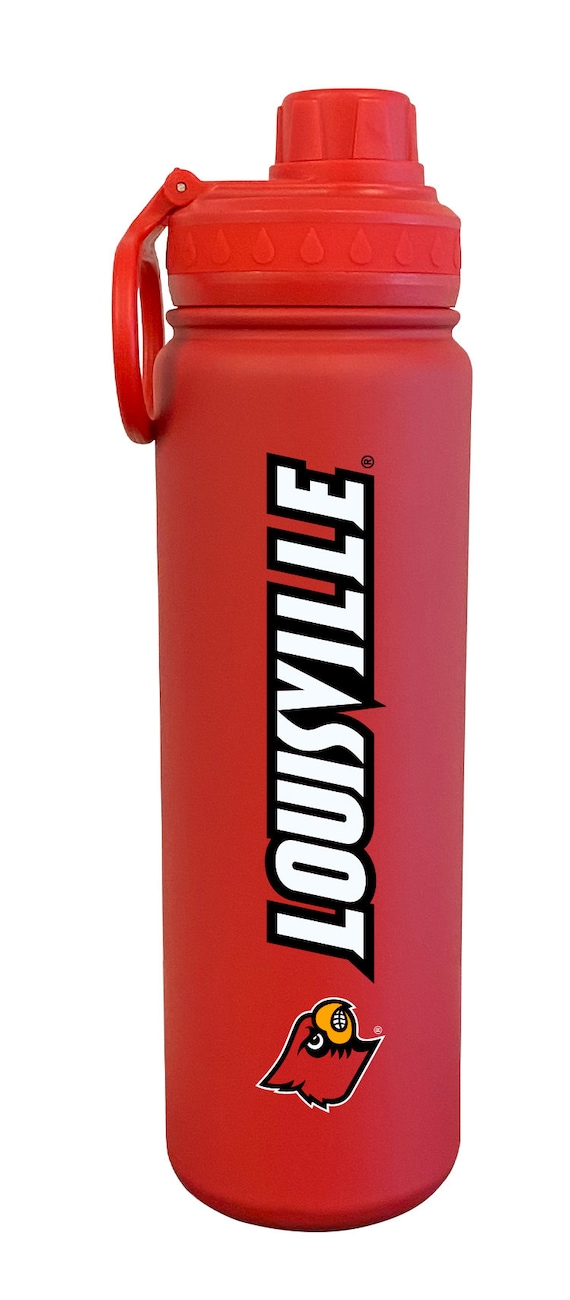 Red Louisville Cardinals 24oz. Logo Stainless Sport Bottle