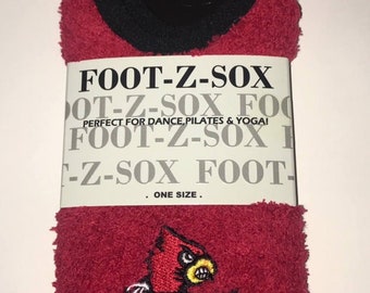 University of Louisville Slipper Socks-louisville Cardinals 