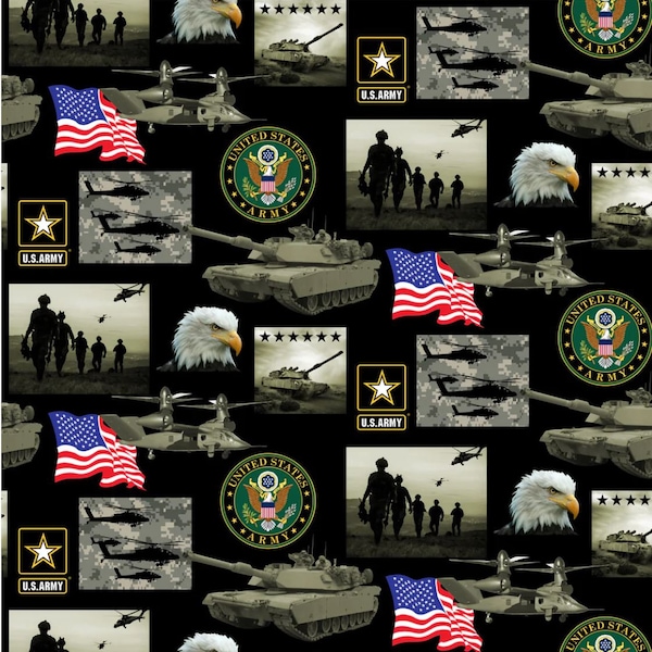 United States Army Cotton Fabric by Sykel-US Military Cotton Fabrics