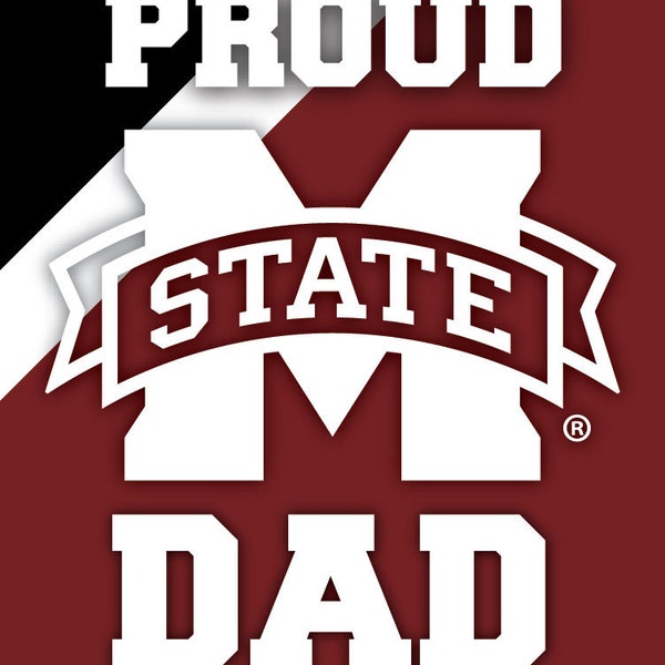 Mississippi State University Proud Dad Magnet-Proud Mississippi State Bulldogs Dad 5x6 Magnet