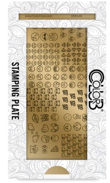 Color Club Nail Art Stamping Plate-emoji Patterns Nail Stamp 