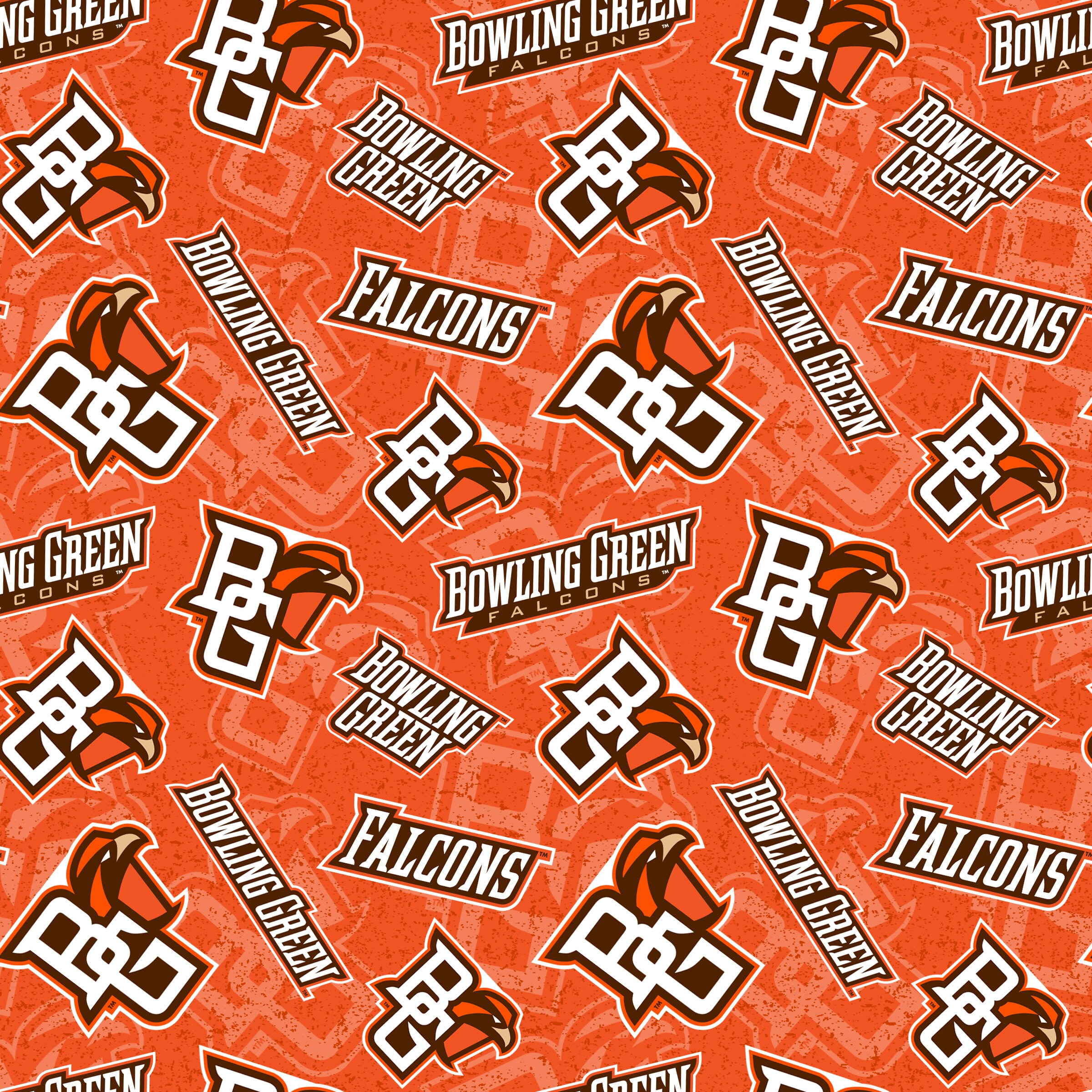 Bowling Green University Cotton Fabric by Sykelbgu Falcons Etsy