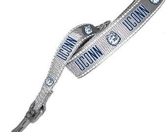 University of Connecticut Pet Collars and Leashes-UCONN Huskies Reflective Dog Collars and Leads in Multiple Sizes