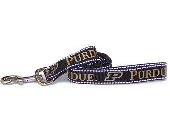 Purdue University Pet Collars and Leashes-Purdue Boilermakers Reflective Dog Collars and Leads in Multiple Sizes