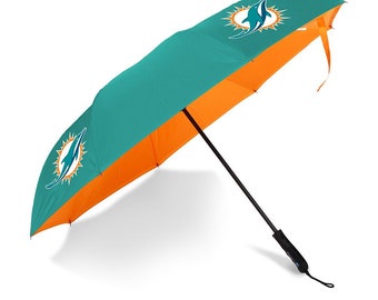 Miami Dolphins Betta Brella-NFL Miami Dolphins Easy Open Reverse Close Windproof Umbrella