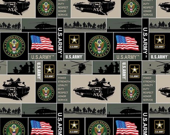 United States Military Fleece Fabric-100% Polyester-Non Pill-Officially Licensed US Army Fleece Fabric-Choose Your Size