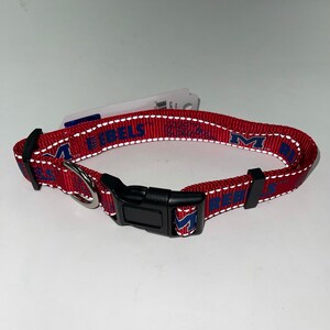 University of Mississippi Pet Collars and Leashes-Ole Miss Rebels Reflective Dog Collars and Leads in Multiple Sizes Collar