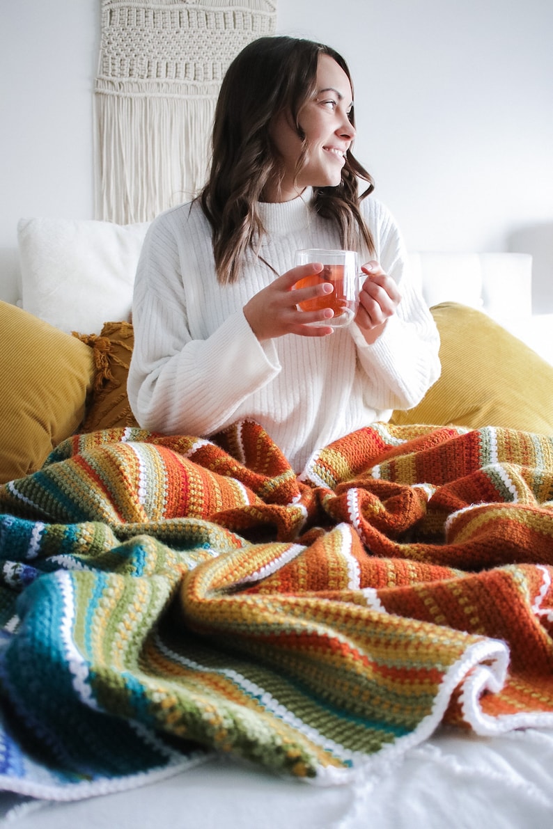 Temperature Blanket Crochet Pattern Color Chart Tutorial Etsy