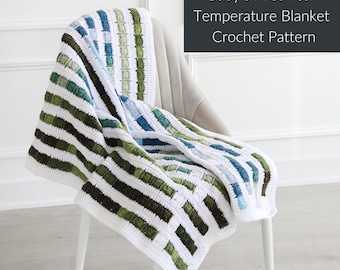 Baby's First Year Temperature Blanket Crochet Pattern: Color Chart (PDF Download)