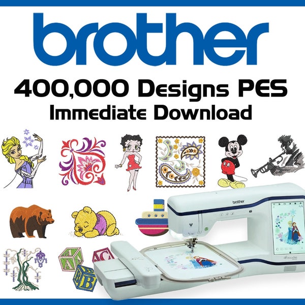 Maschinenstickstickdateien Sammlung Brother Download - über 400.000 Stickdateien in PES. Auch kompatibel mit Babylock & Deco Maschinen