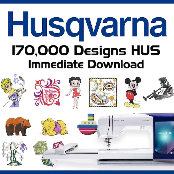 Husqvarna Embroidery Designs Etsy